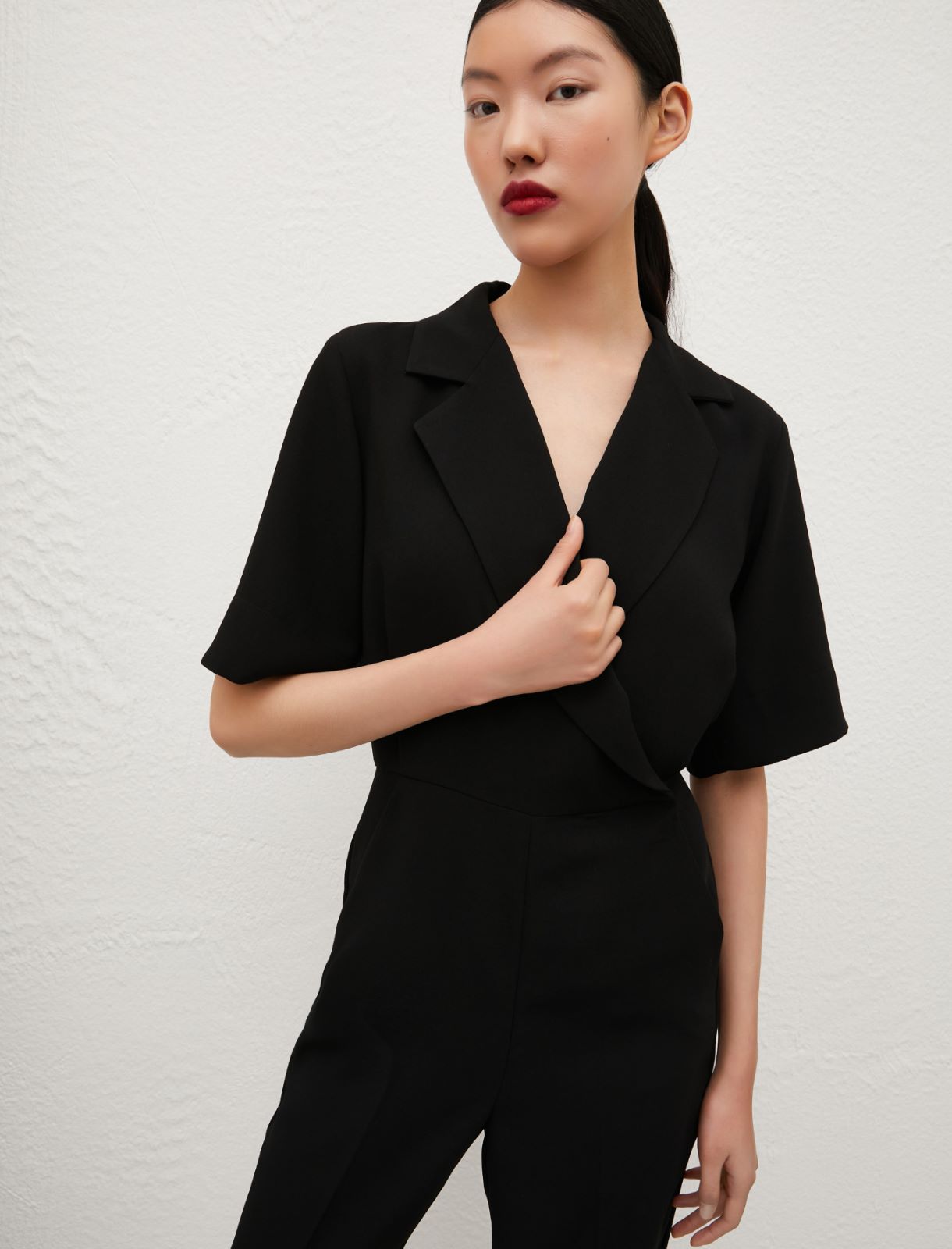 Crepe jumpsuit - Black - Marella - 4