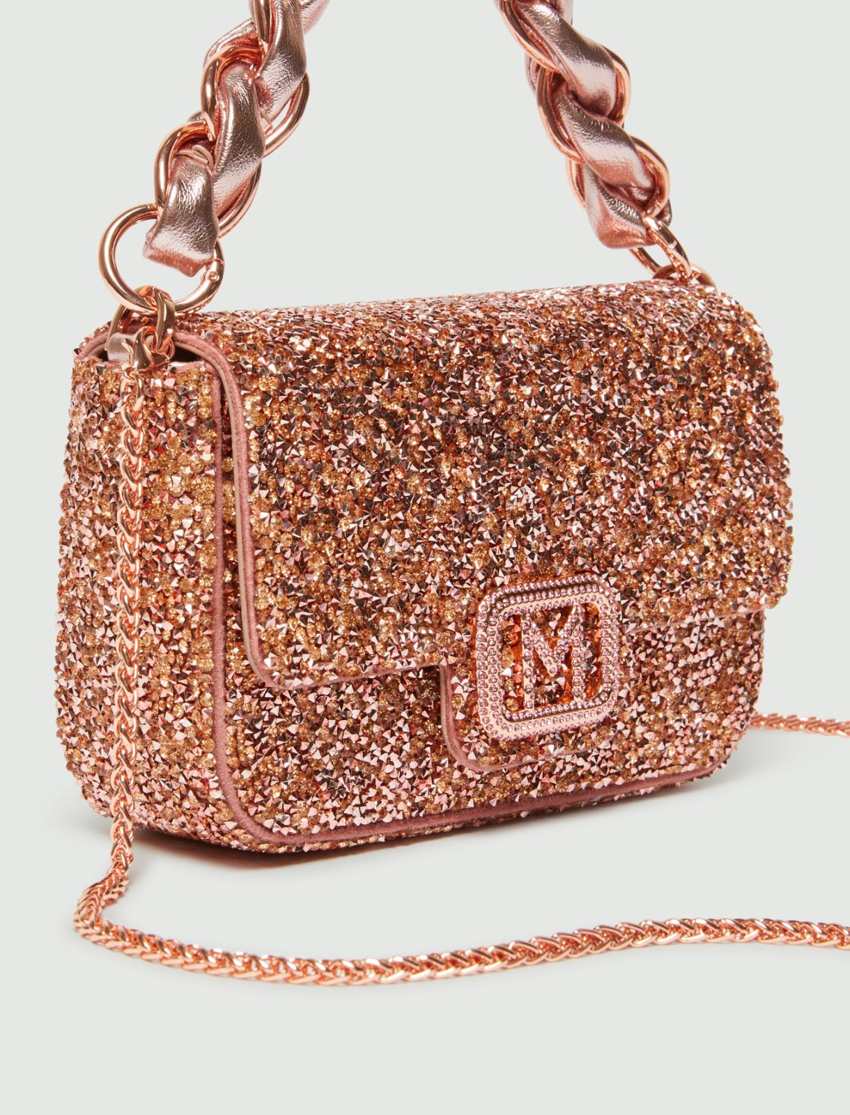 Minibag con logo e strass - Rosa - Marella - 3