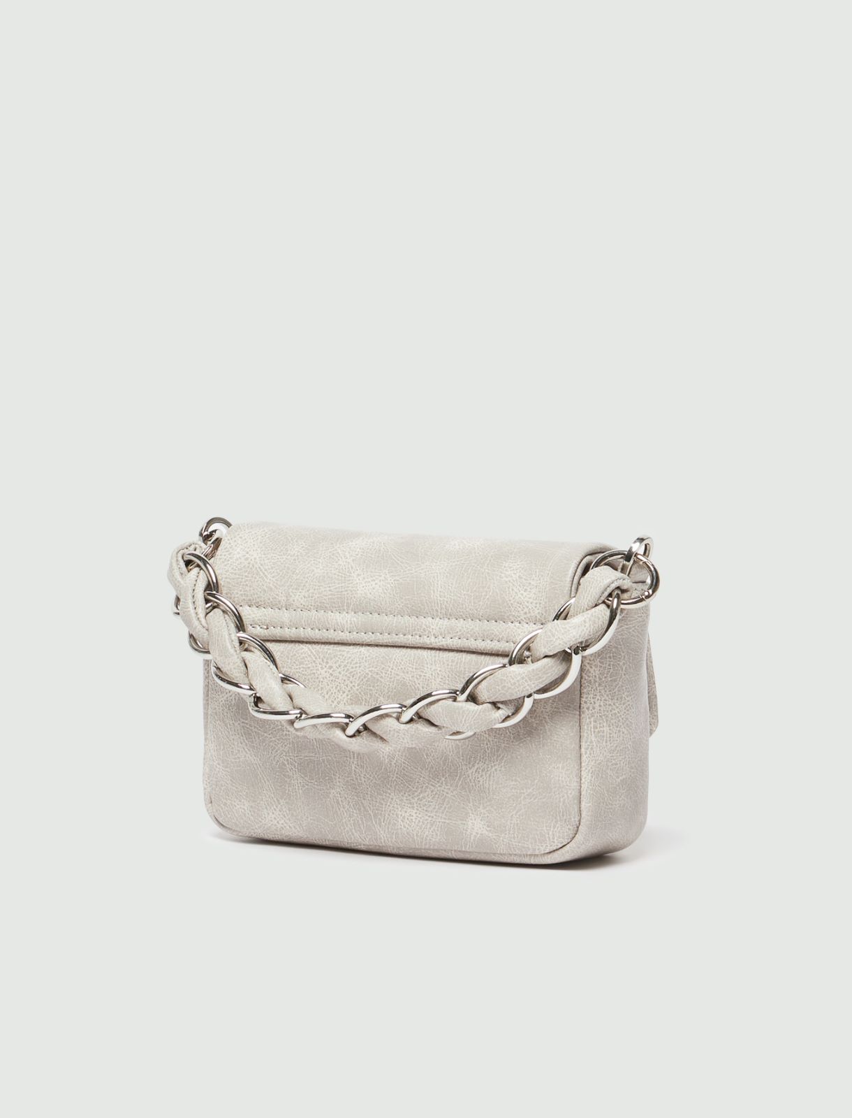 Mini bag con catena - Grigio medio - Marella - 2