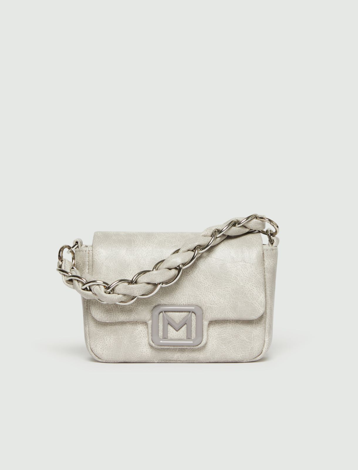 Mini bag con catena - Grigio medio - Marella - 2