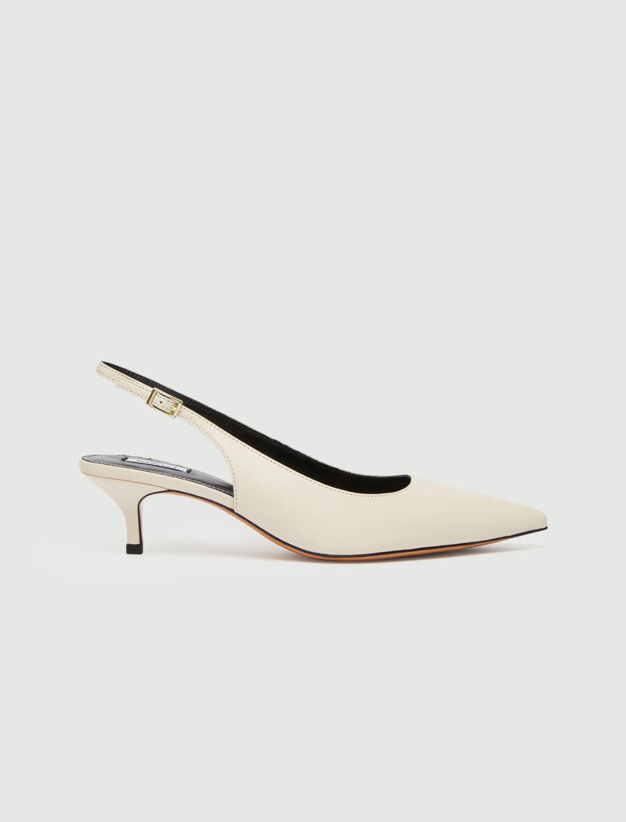 Slingback a punta - Bianco - Marella