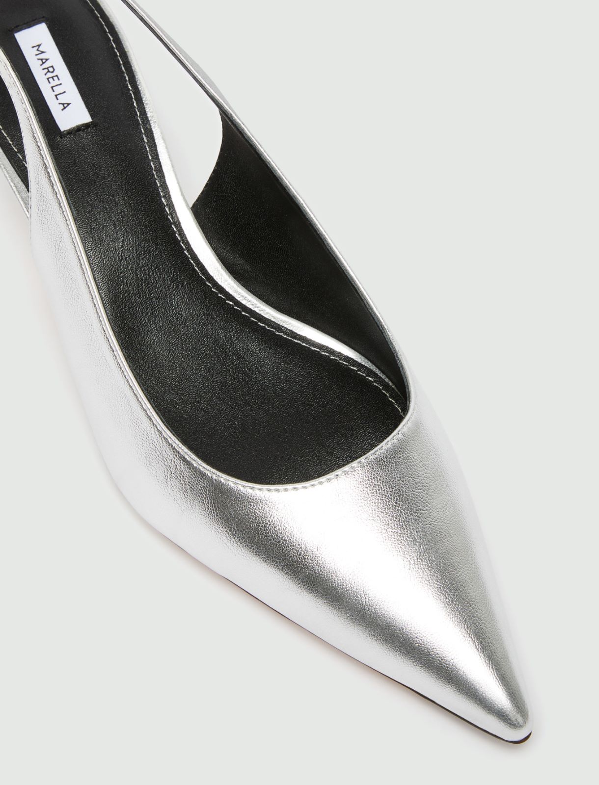 Slingback a punta - Argento - Marella - 6