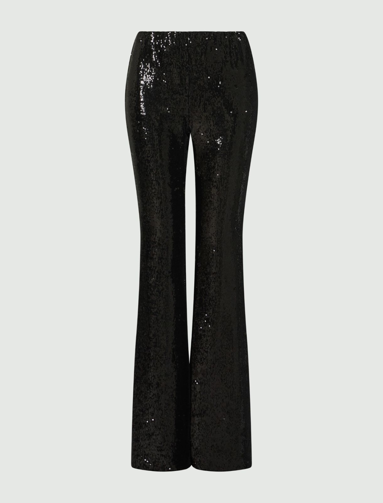 Sequin trousers - Black - Marella - 5