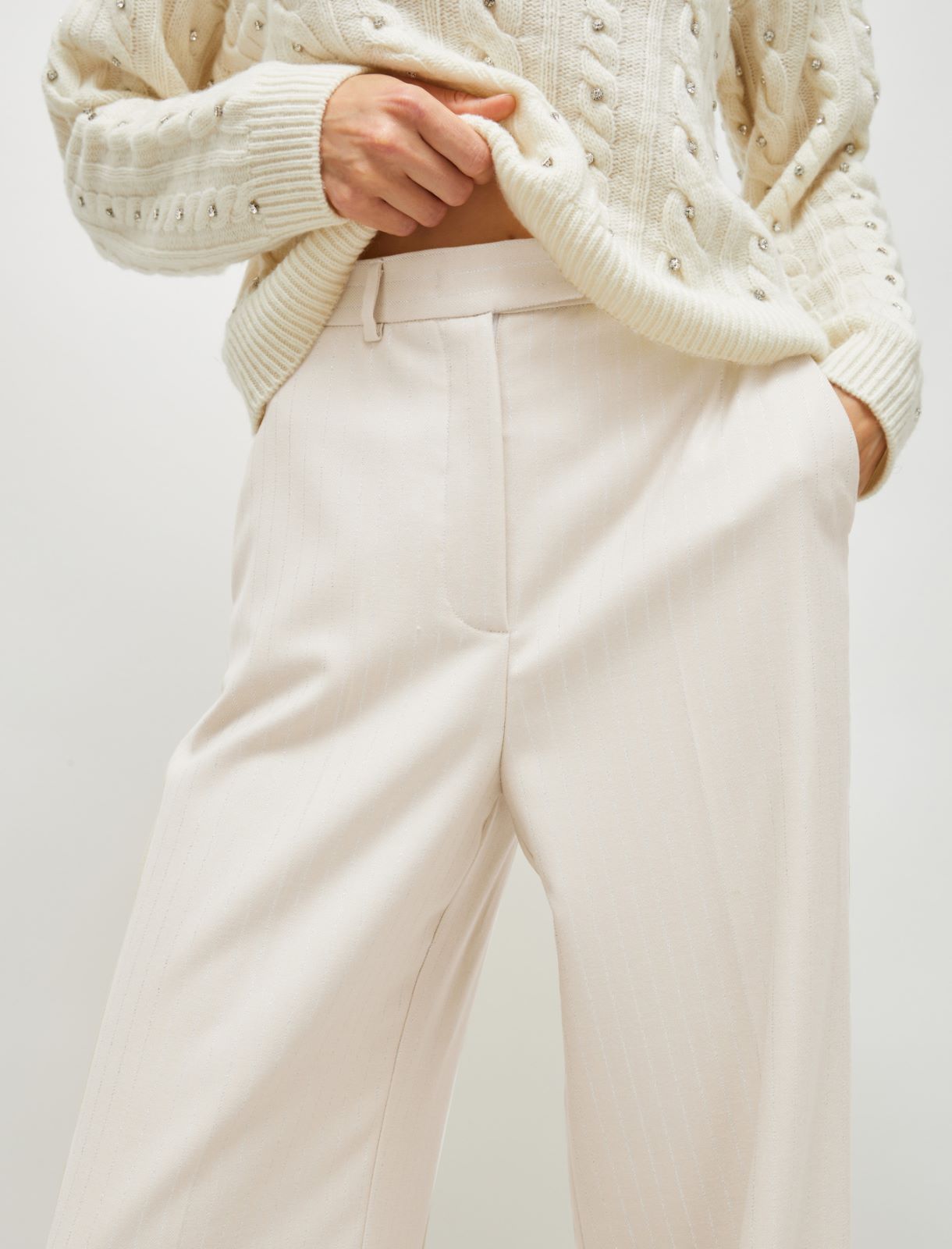 Wide-leg trousers - Cream - Marella - 4