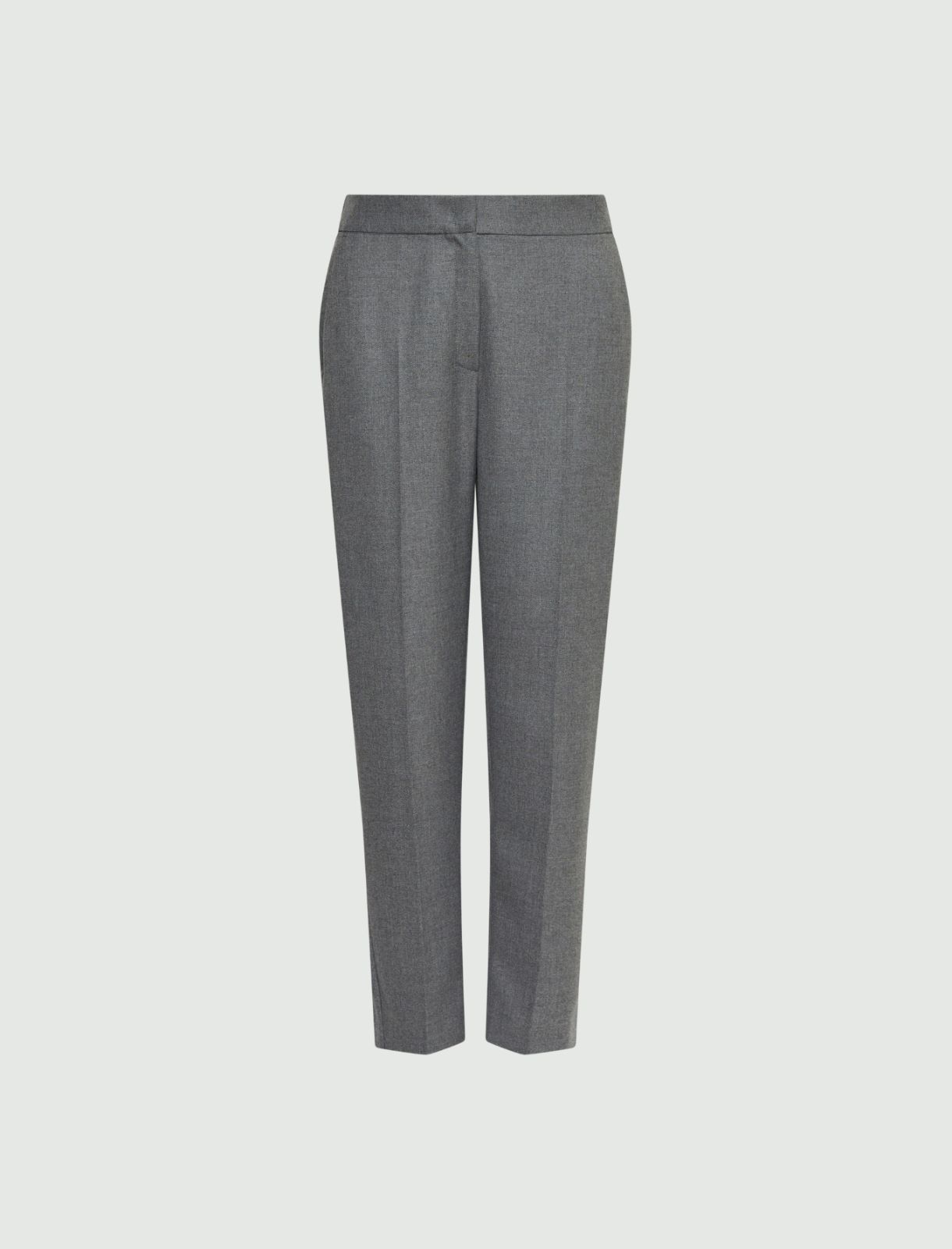 Pantalone a sigaretta - Grigio melange - Marella - 5