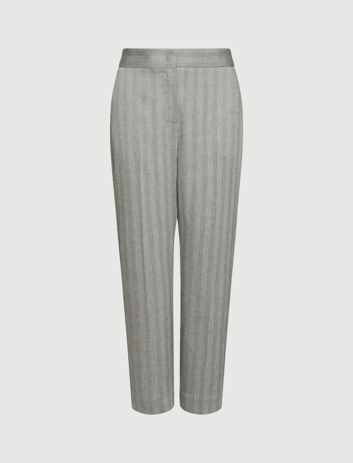 Pantalone a sigaretta in viscosa stretch - Grigio - Marella - 2