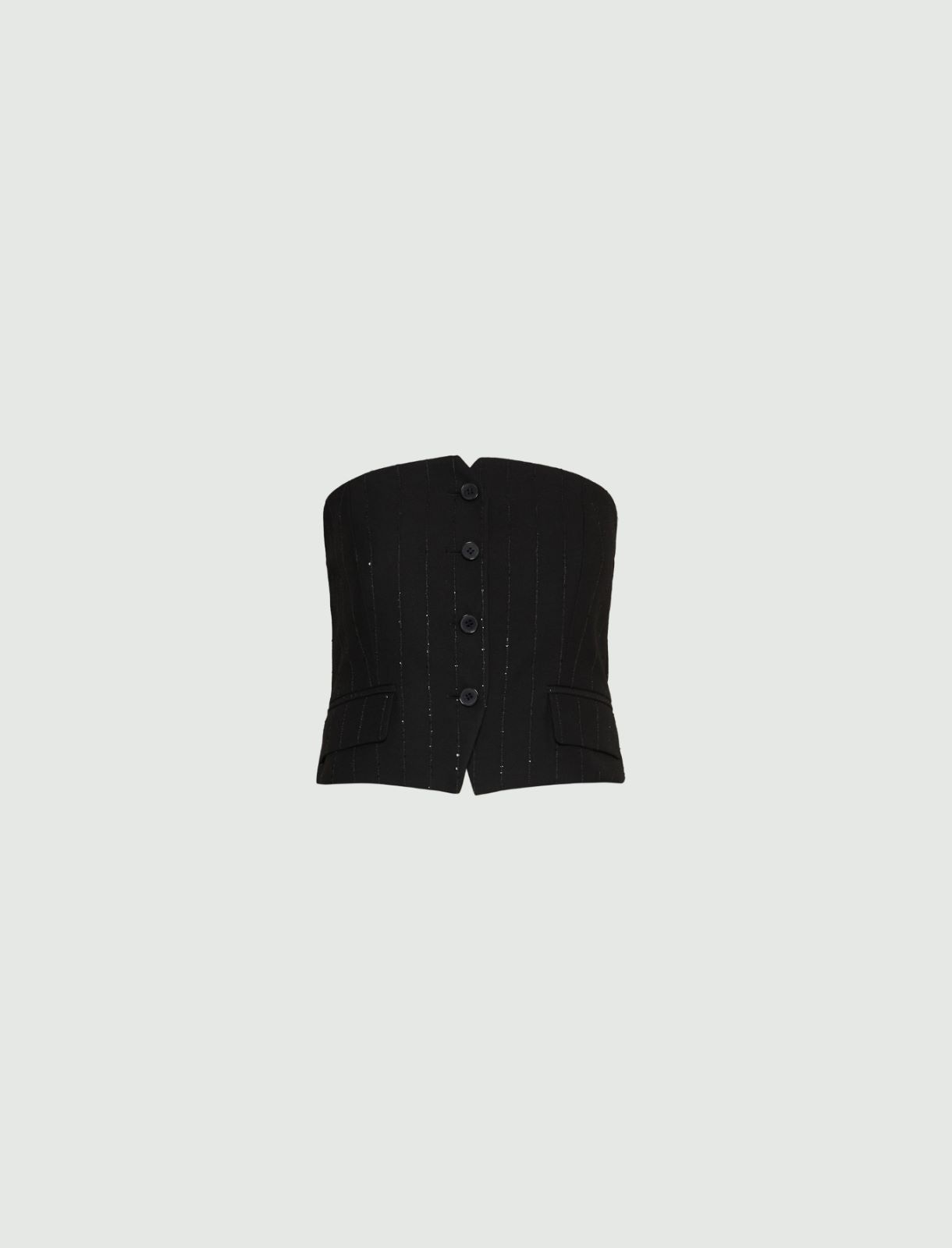 Button-up corset - Black - Marella