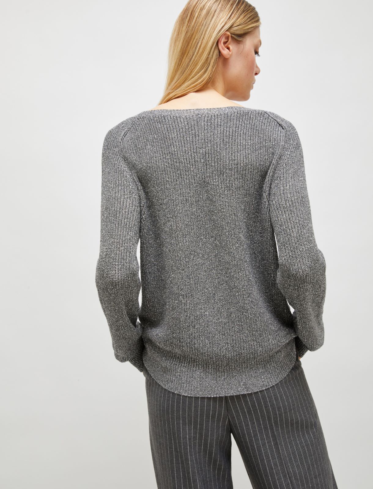 Crew-neck sweater - Grey - Marella - 3