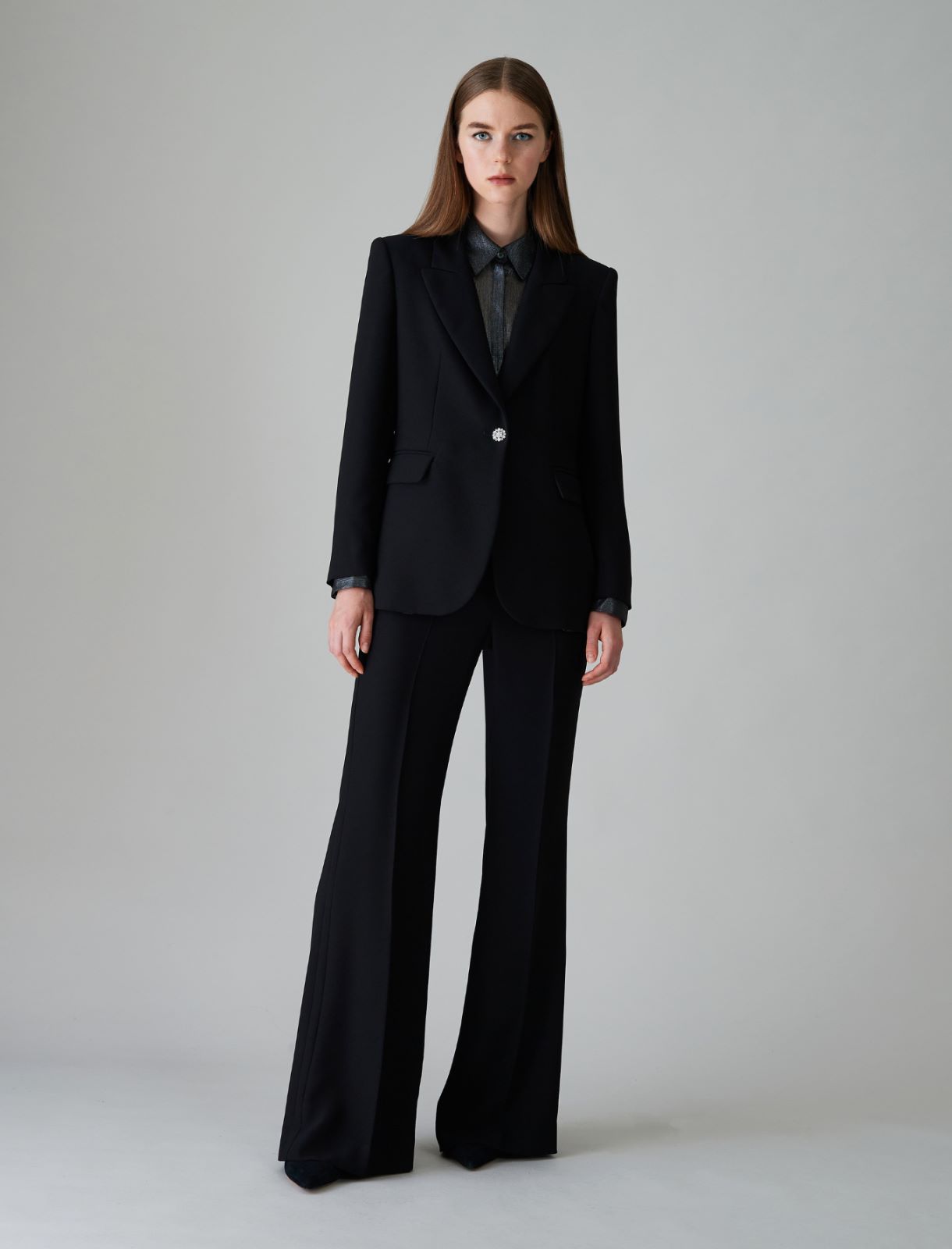 Slim-fit blazer - Black - Marella