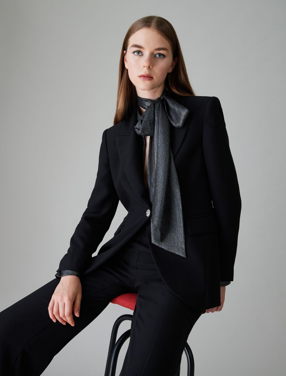 Slim-fit blazer - Black - Marella - 3