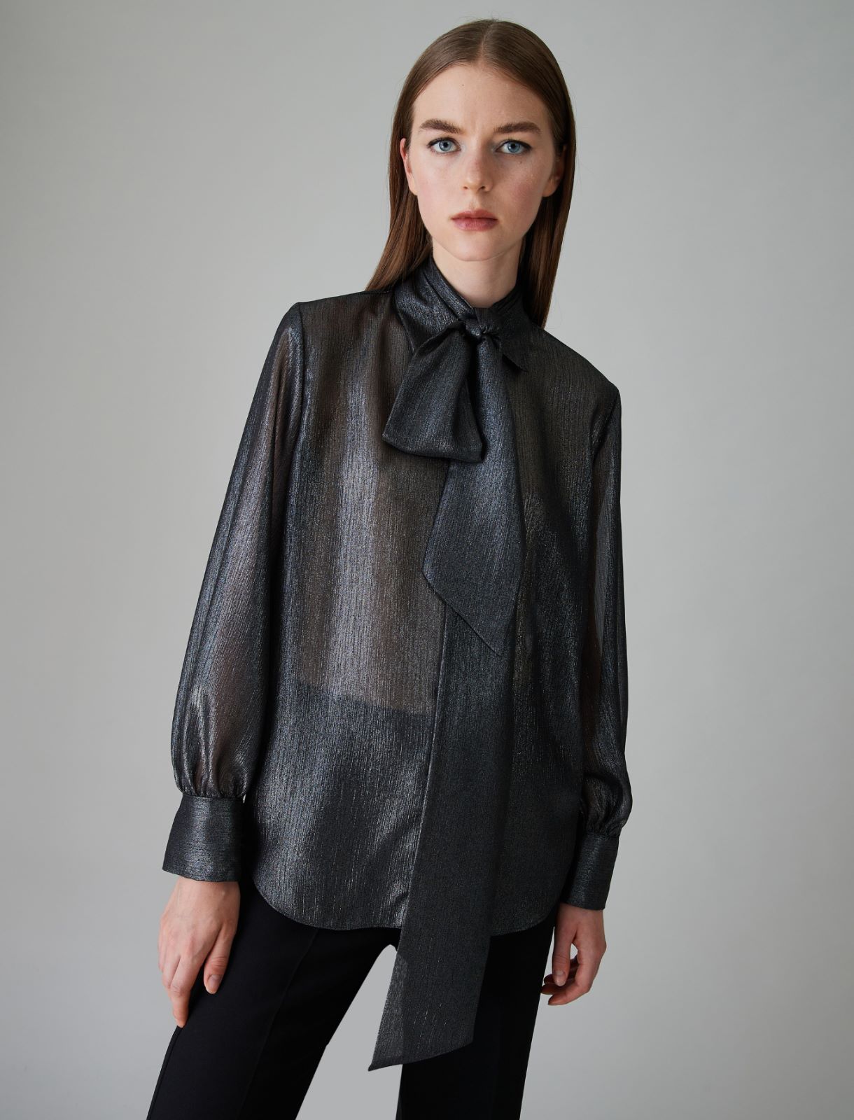 Shirt with removable scarf - Barrel - Marella - 4