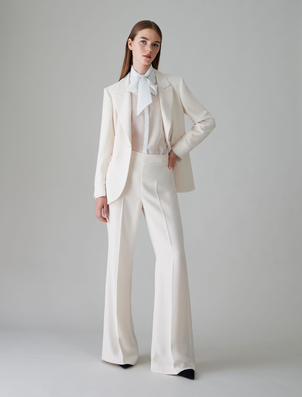 Flared trousers - White - Marella - 2