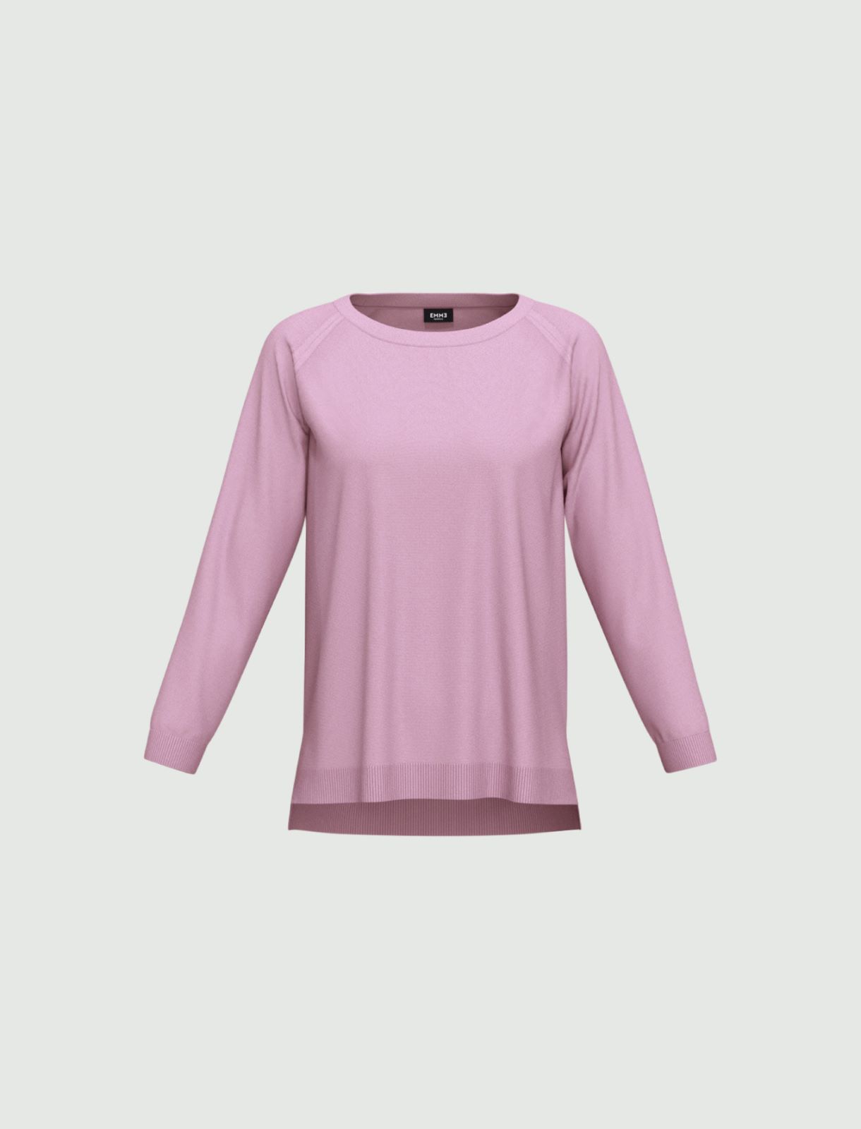 Raglan-sleeve sweater - Mauve - Emme