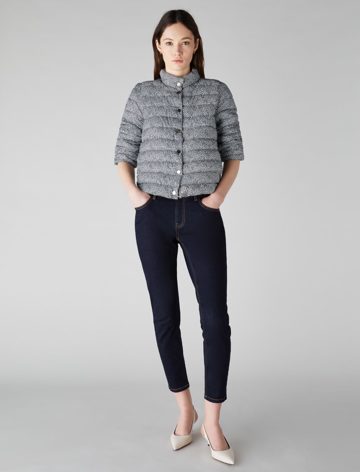 Reversible cropped down jacket - Mud - Marella