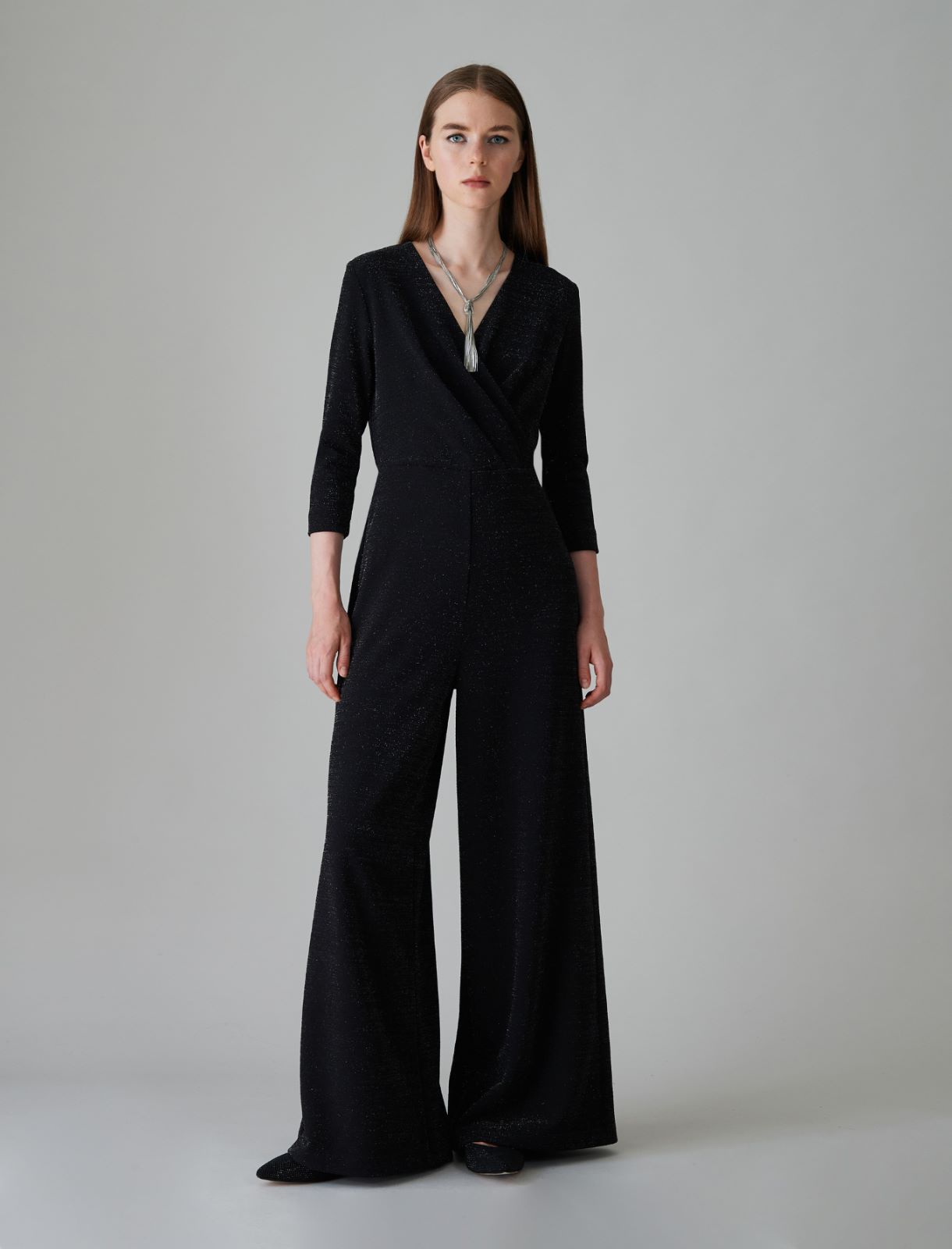 Crossover jumpsuit - Black - Marella - 2