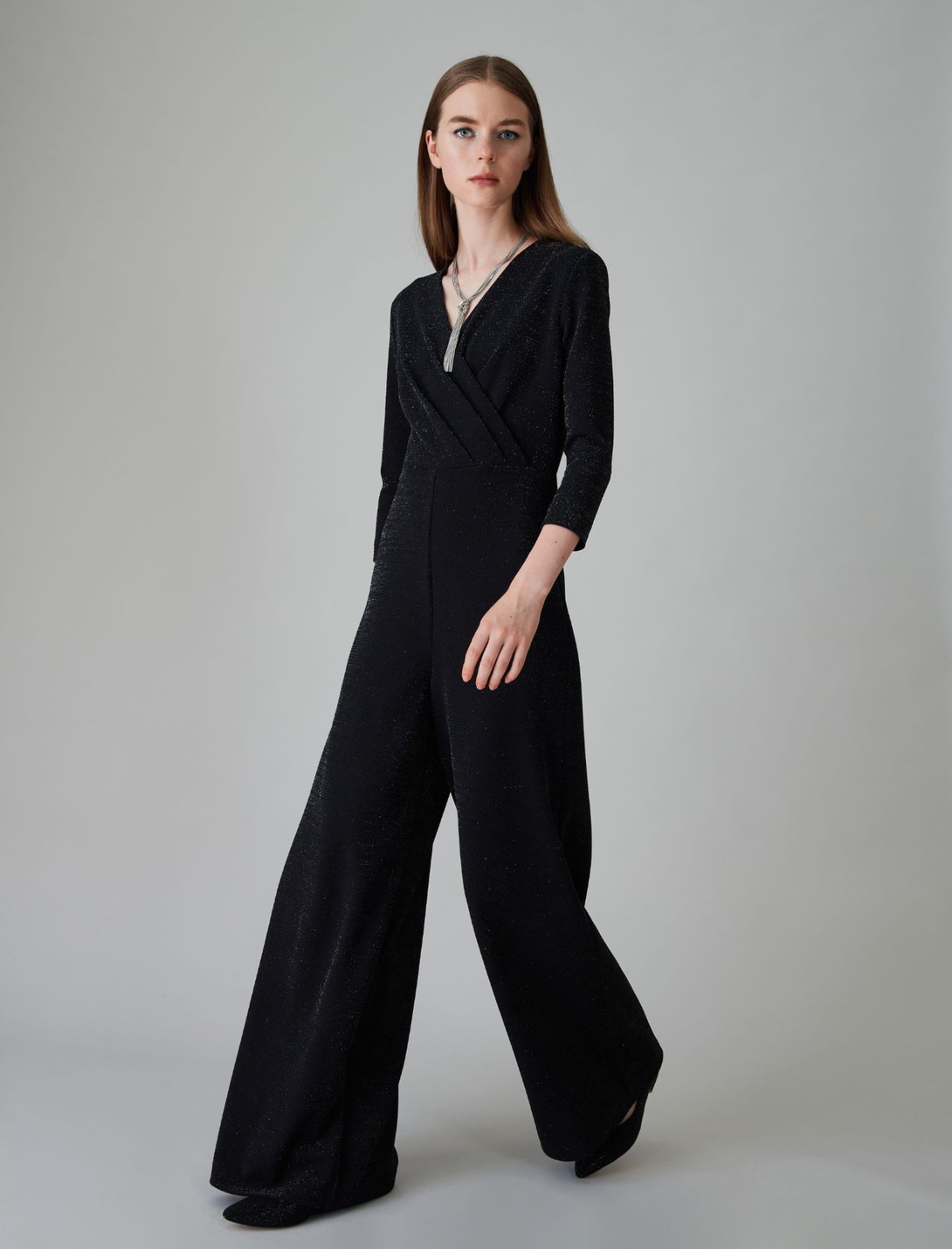 Crossover jumpsuit - Black - Marella - 4