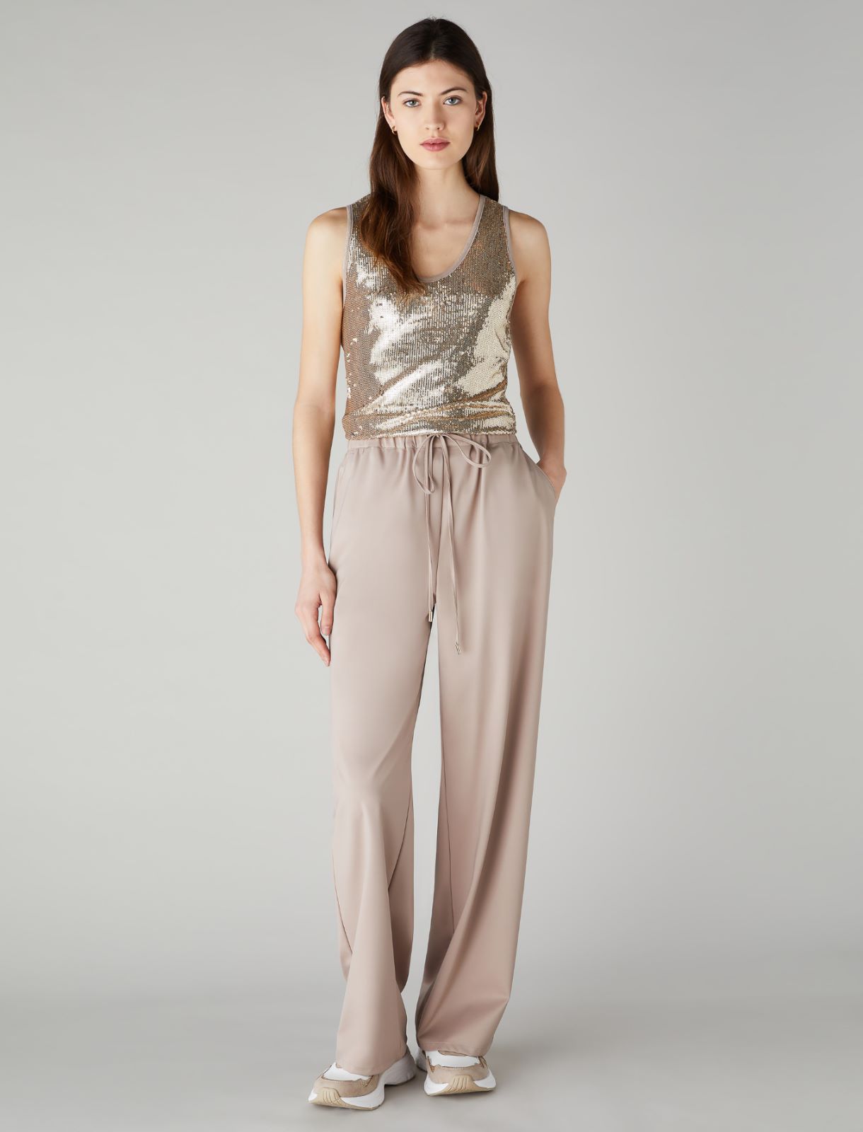 Sequin top - Beige - Marella - 2