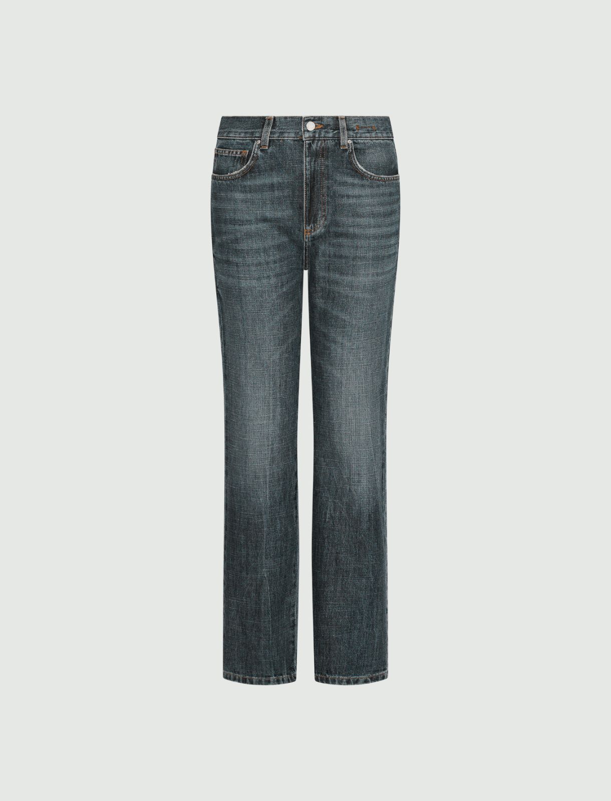 Wide-Leg-Jeans aus Cross-Denim - ULTRAMARINE - Marella