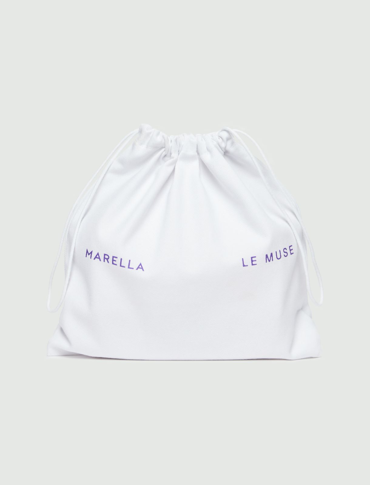 Embroidered flapover bag - White - 6