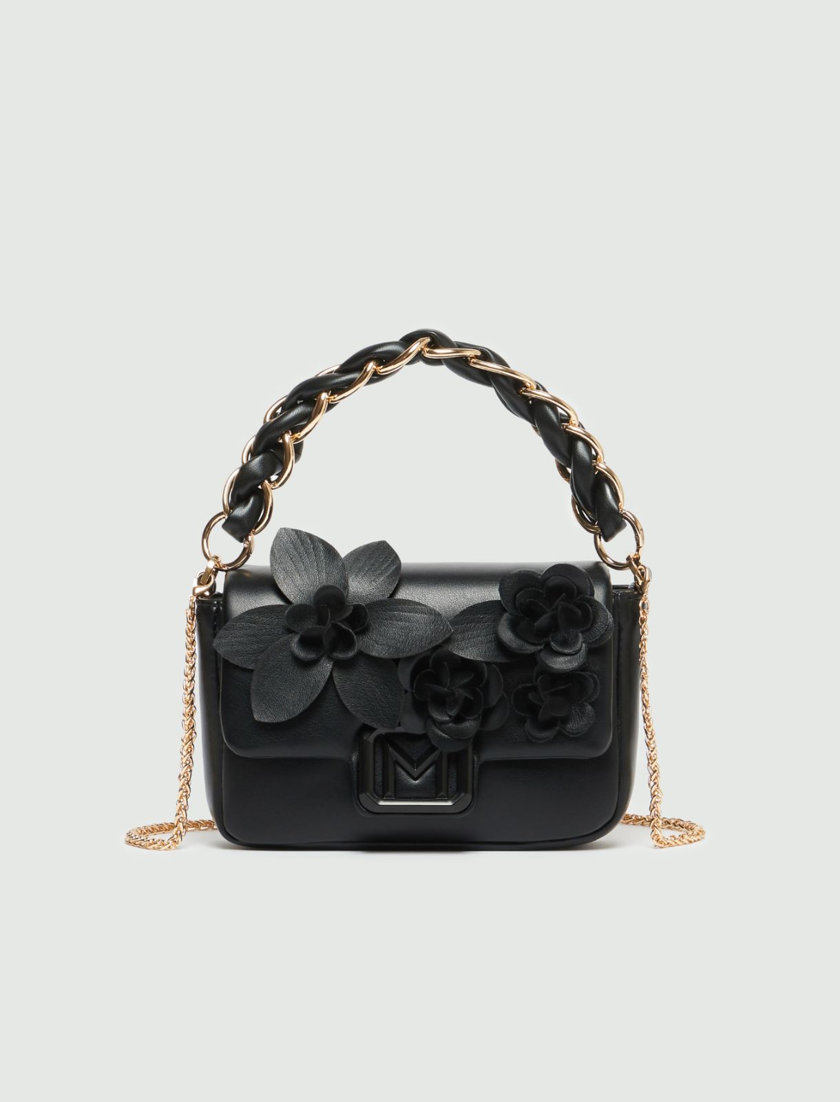 Embroidered mini bag with logo - Black - Marella