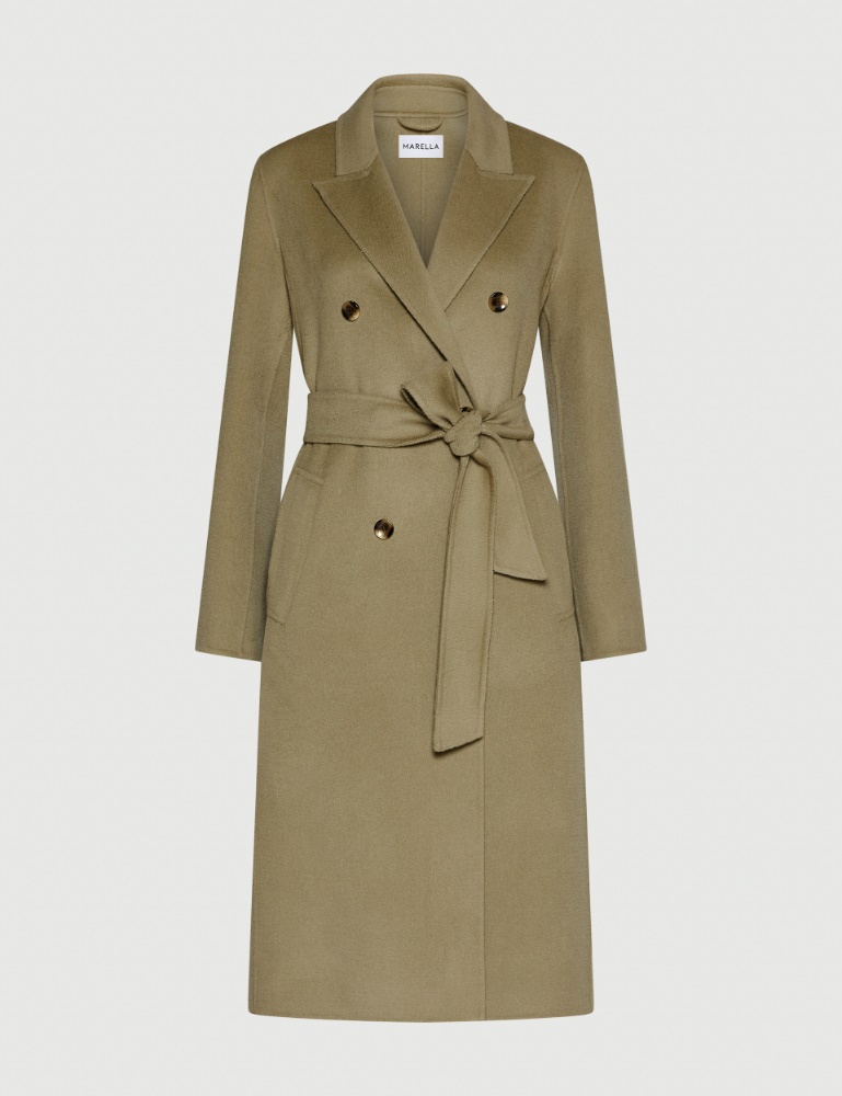 Manteau croisé en pure laine - Marella