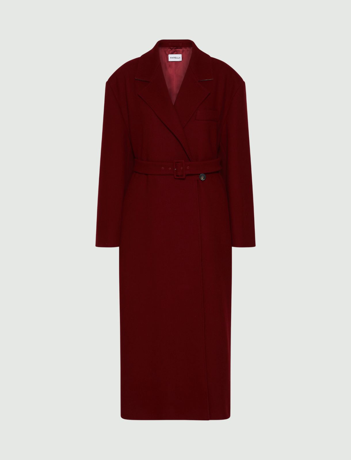 Oversized coat - BORDEAUX - Marella