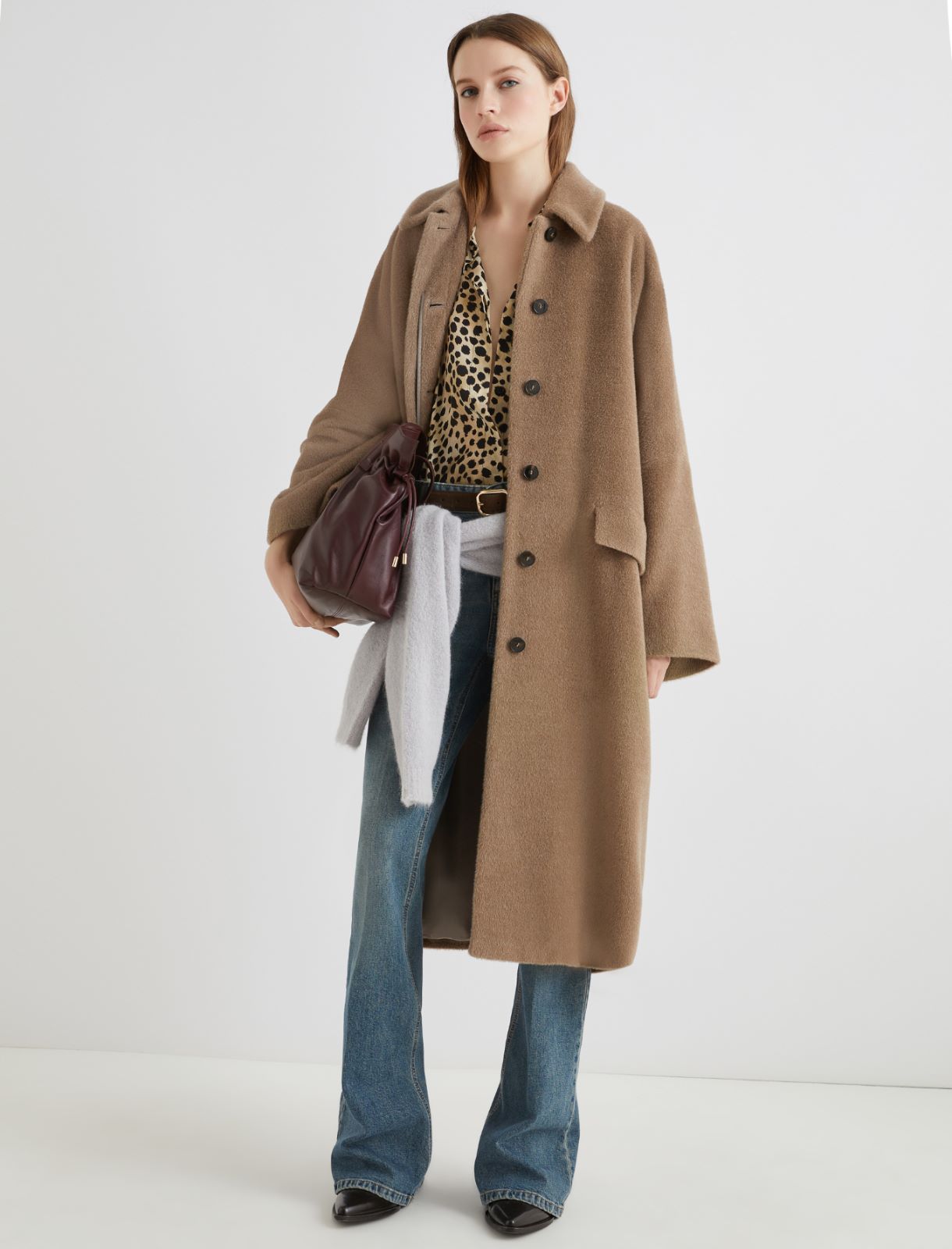 Oversized alpaca coat - TURTLEDOVE - Marella - 2