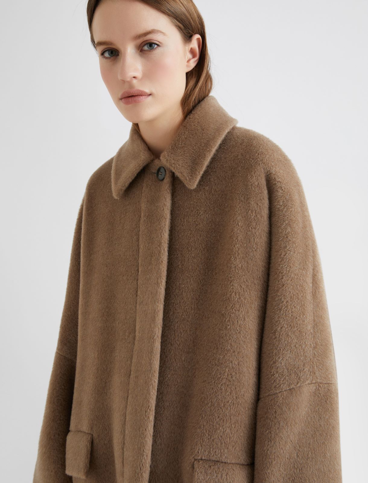 Oversized alpaca coat - TURTLEDOVE - Marella - 5