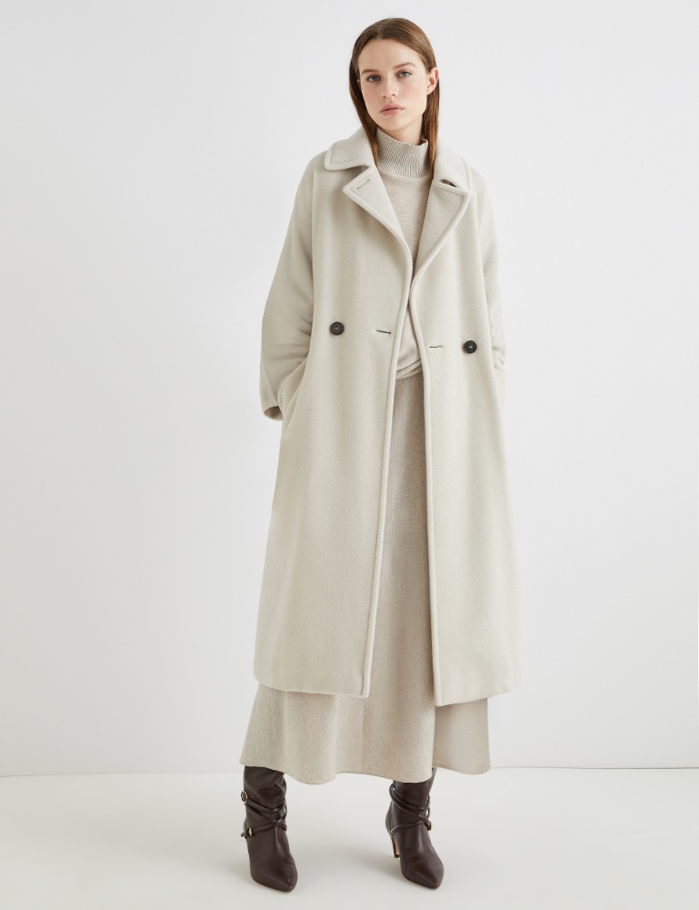 Zweireihiger Mantel aus Beaver - Marella