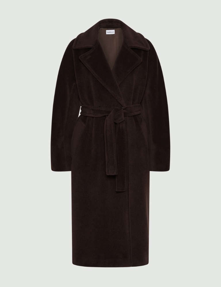 Double-breasted beaver cloth coat - Marella