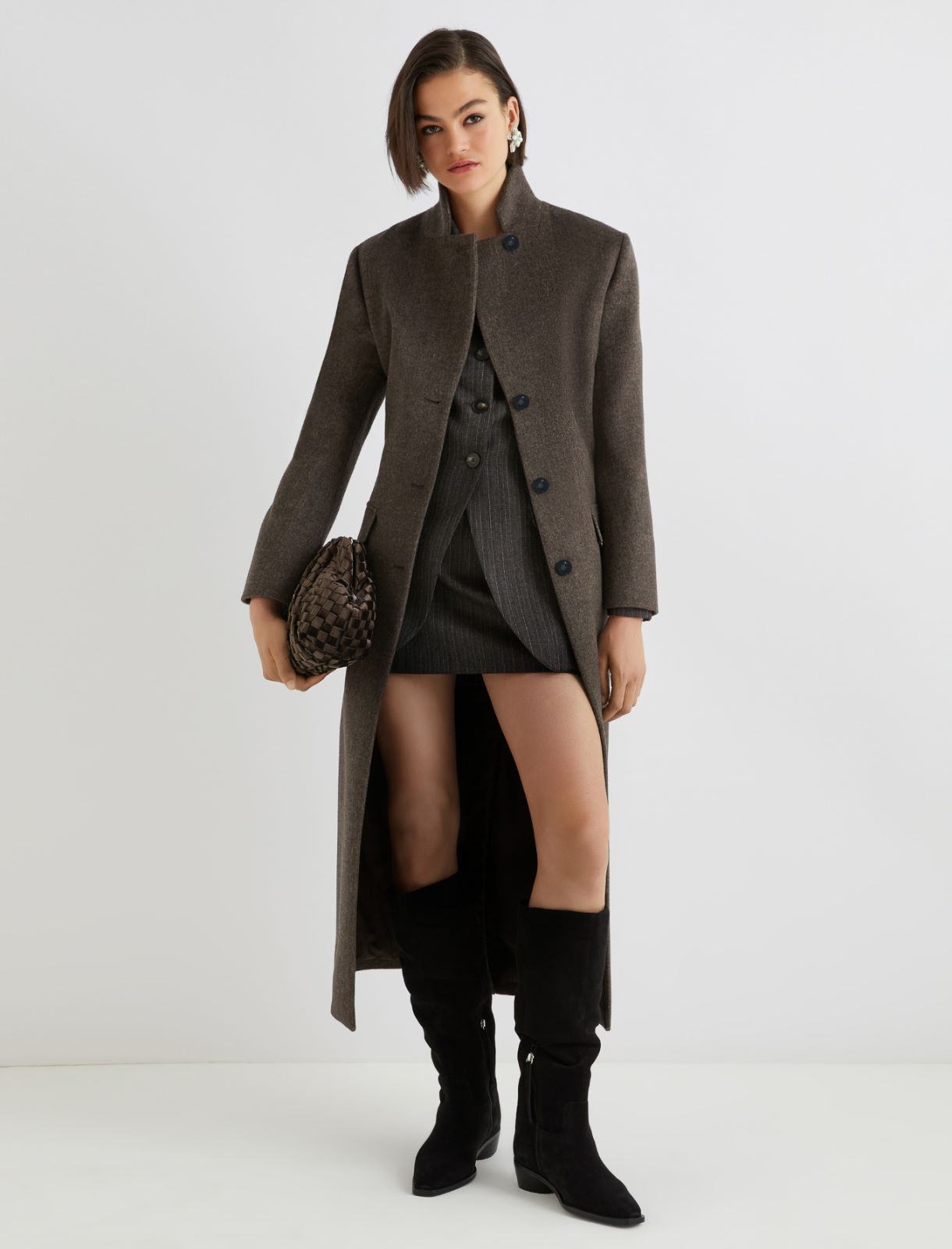 Single-breasted coat - BROWN - Marella - 2