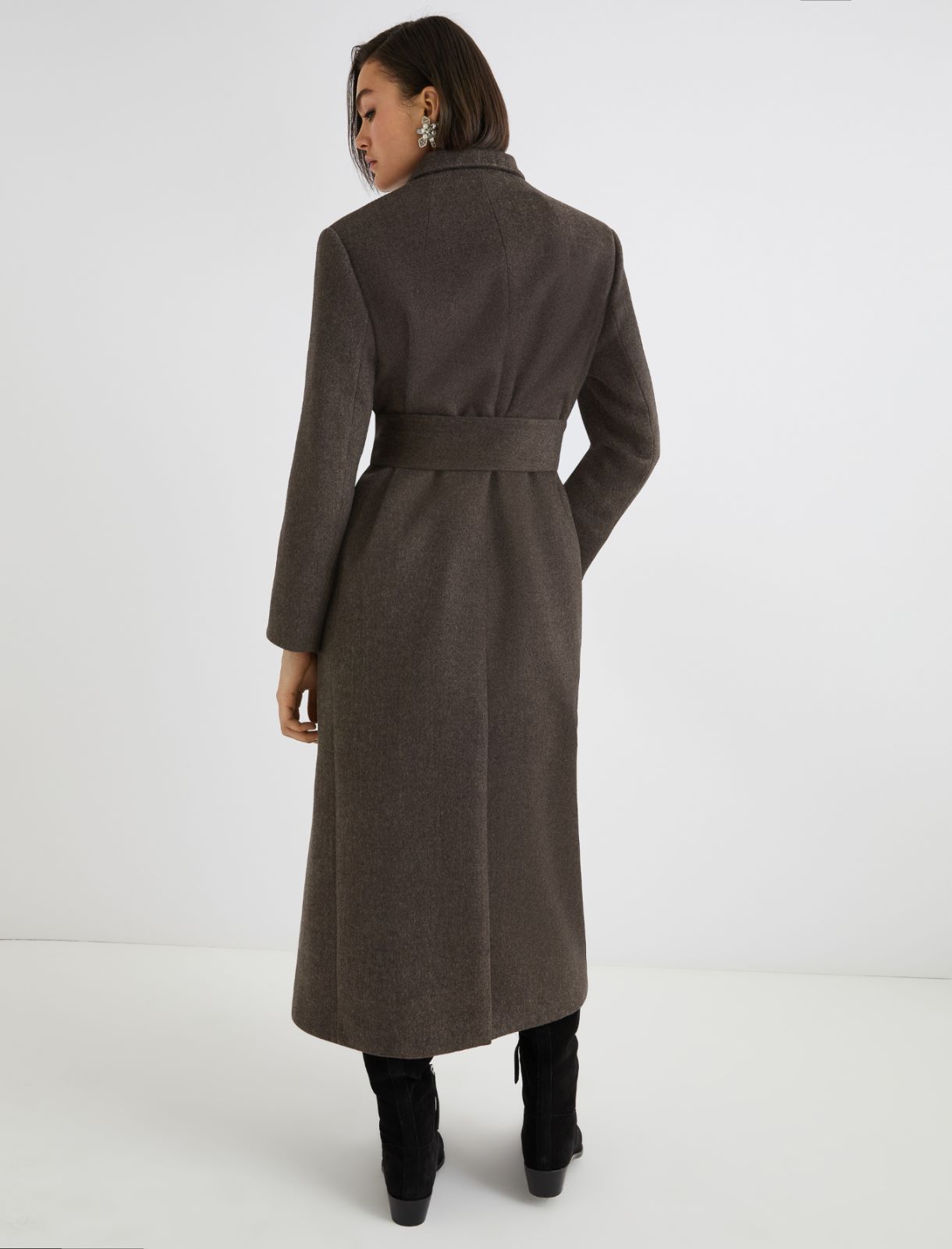Single-breasted coat - BROWN - Marella - 3