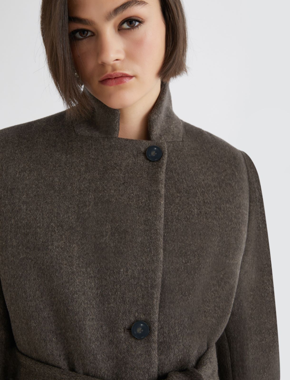 Single-breasted coat - BROWN - Marella - 5