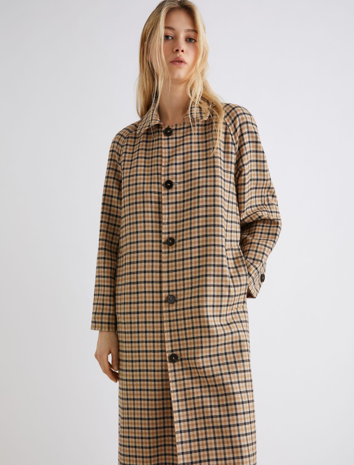 Gabardina de algodón elástico - CAMEL - Marella - 5