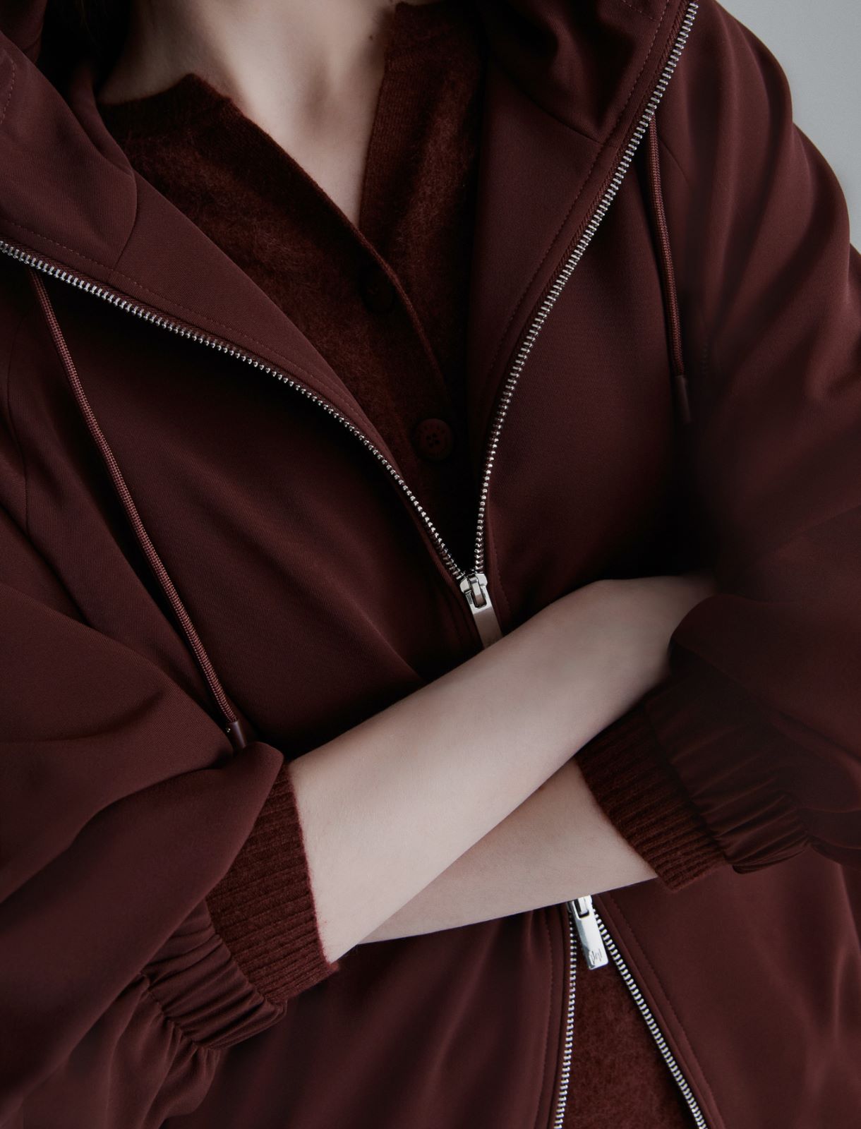 Water-repellent blouson jacket - BORDEAUX - Marella - 6