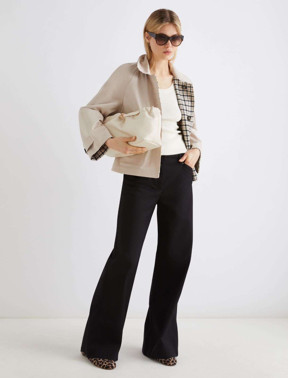 Short stretch gabardine trench coat - ROPE - Marella - 2