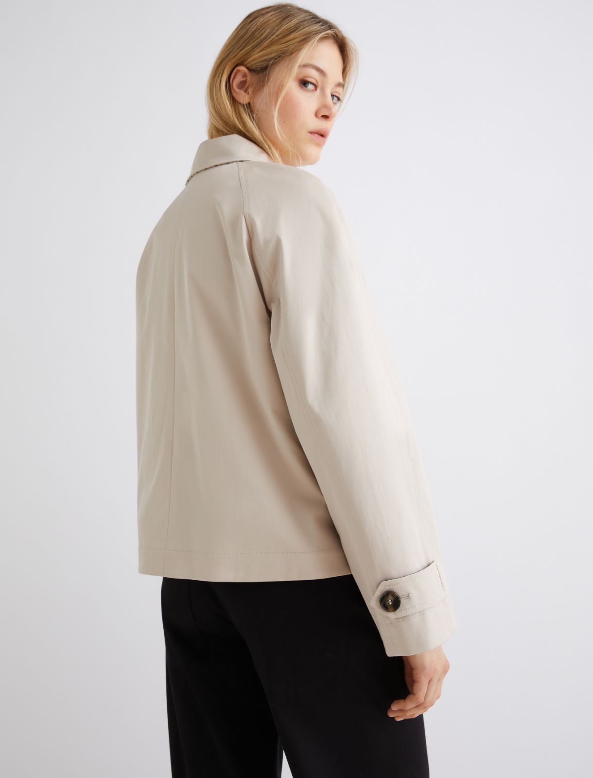 Short stretch gabardine trench coat - ROPE - Marella - 3