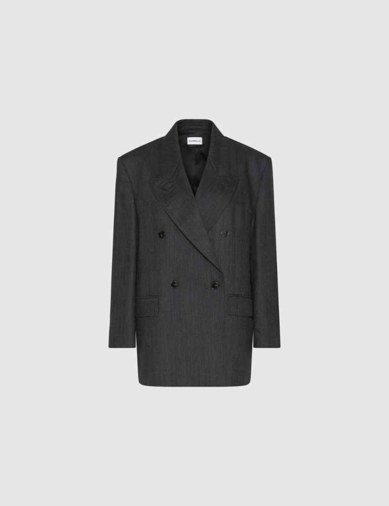 Double-breasted wool blazer - Marella