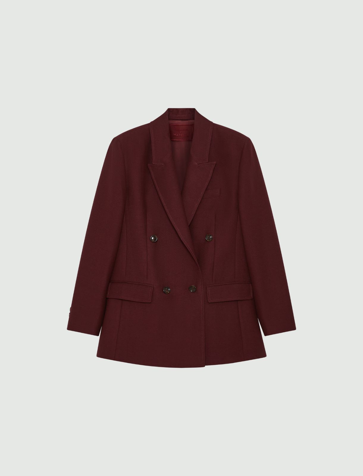Blazer oversize déstructuré - BORDEAUX - Marella