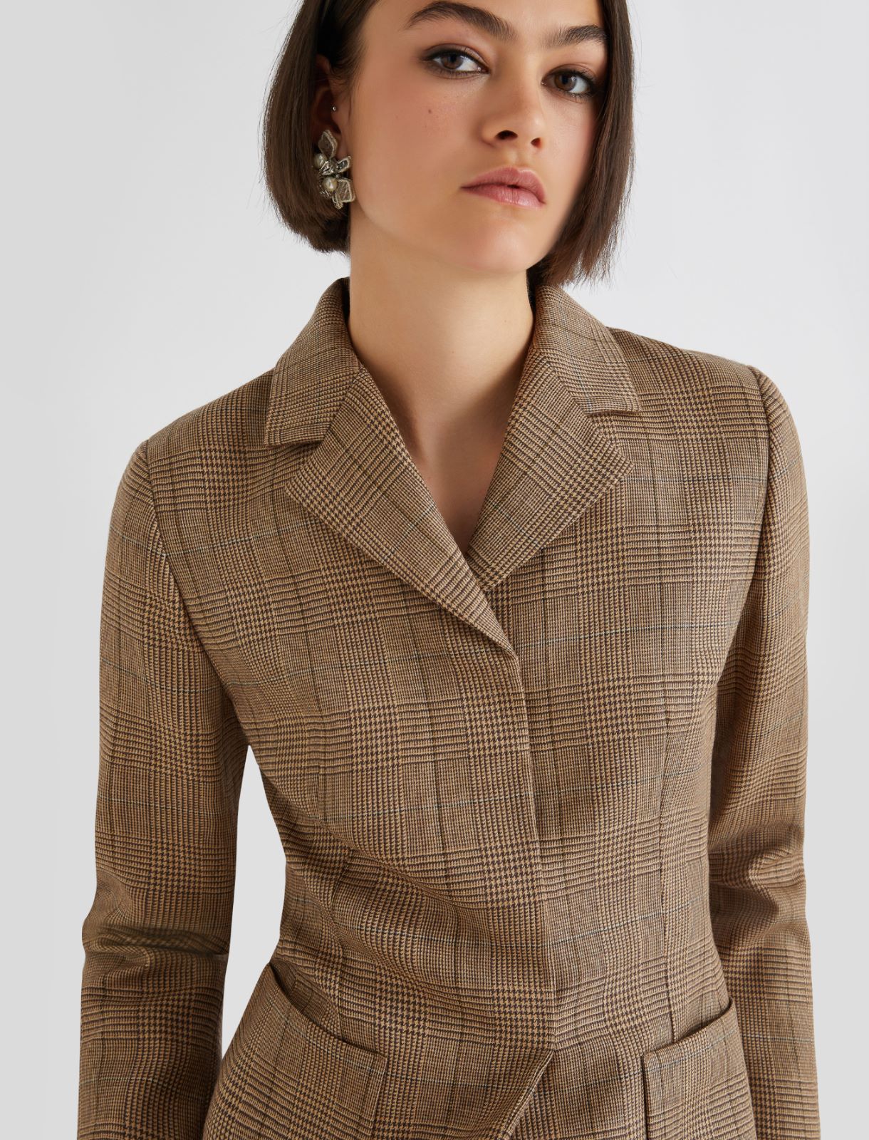 Slim-fit wool jacket - HONEY - Marella - 4