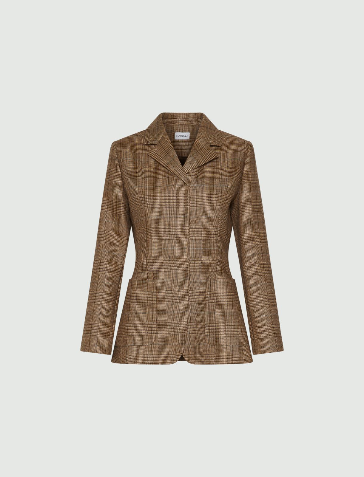 Slim-fit wool jacket - HONEY - Marella - 5