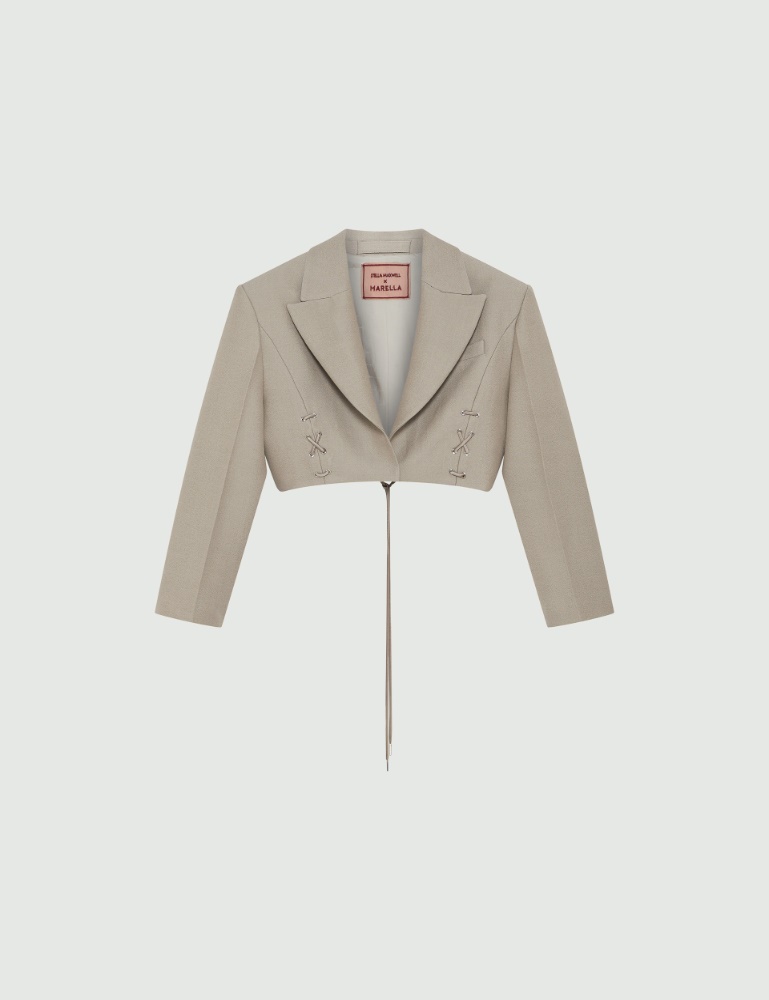 Blazer cropped à lacets - Marella