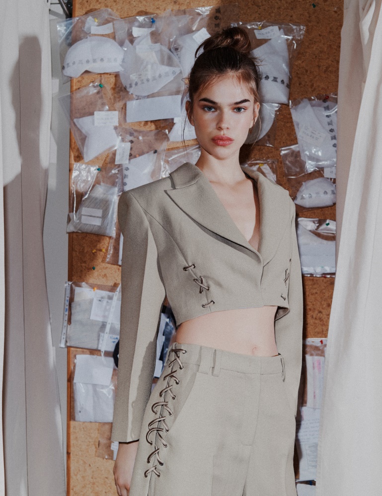Blazer cropped à lacets - Marella