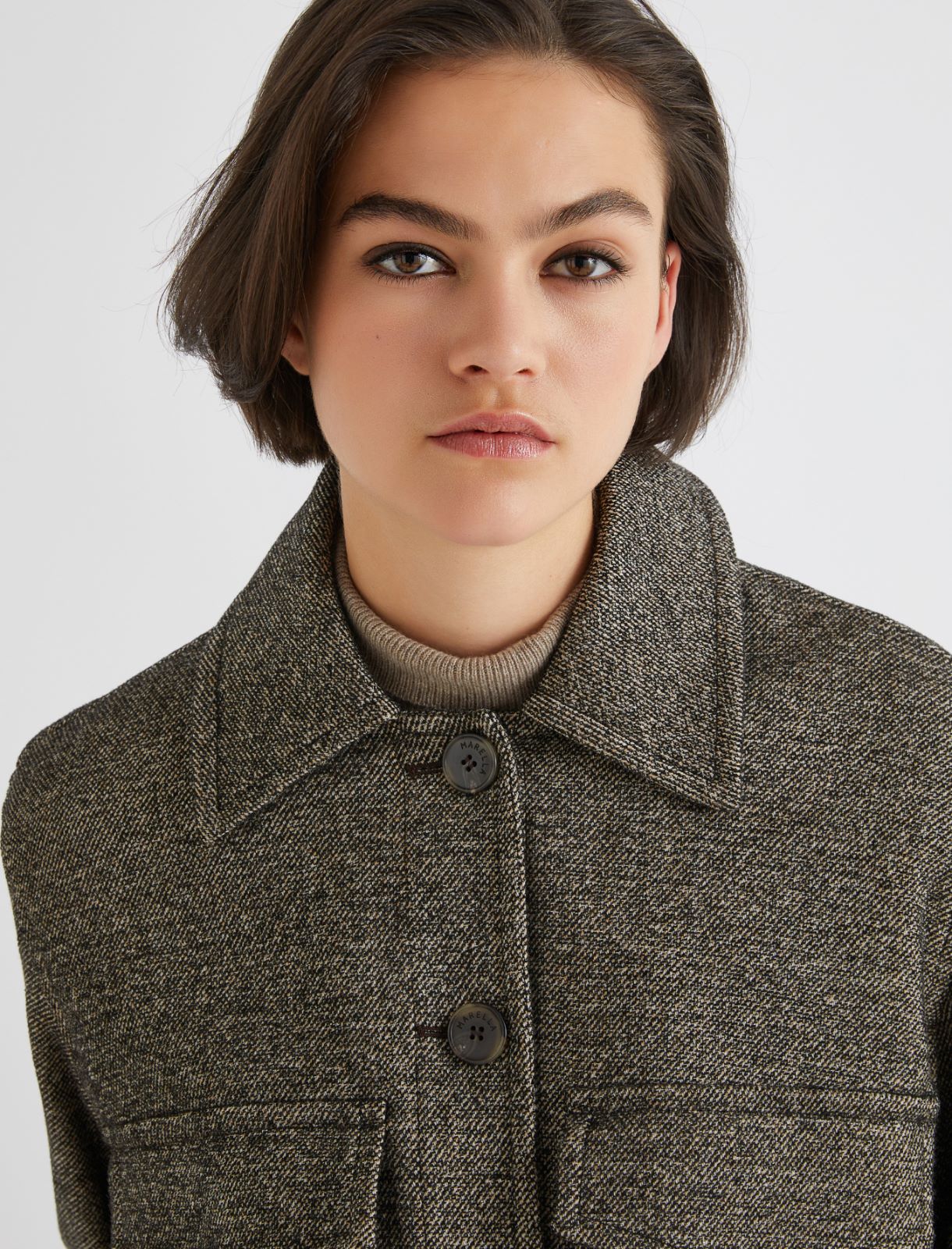 Tweed jacket - BROWN - Marella - 4