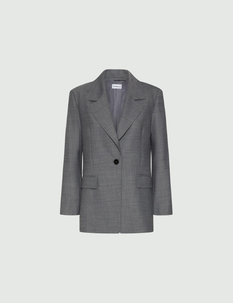 Jacket with half-belt detail - Marella