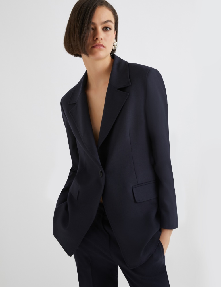 Jacket with half-belt detail - Marella
