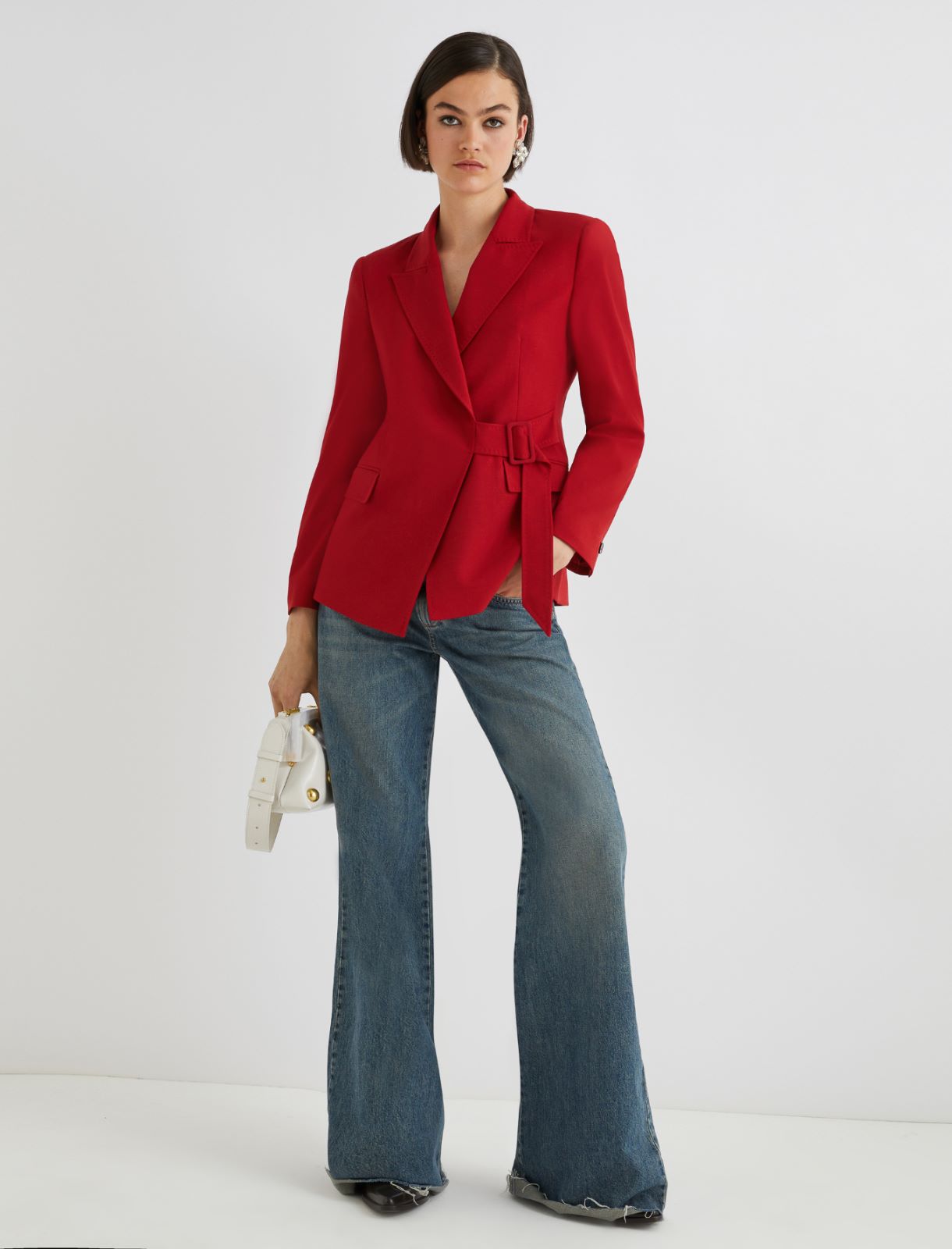 Mini-robe avec poches - ROUGE - Marella - 2