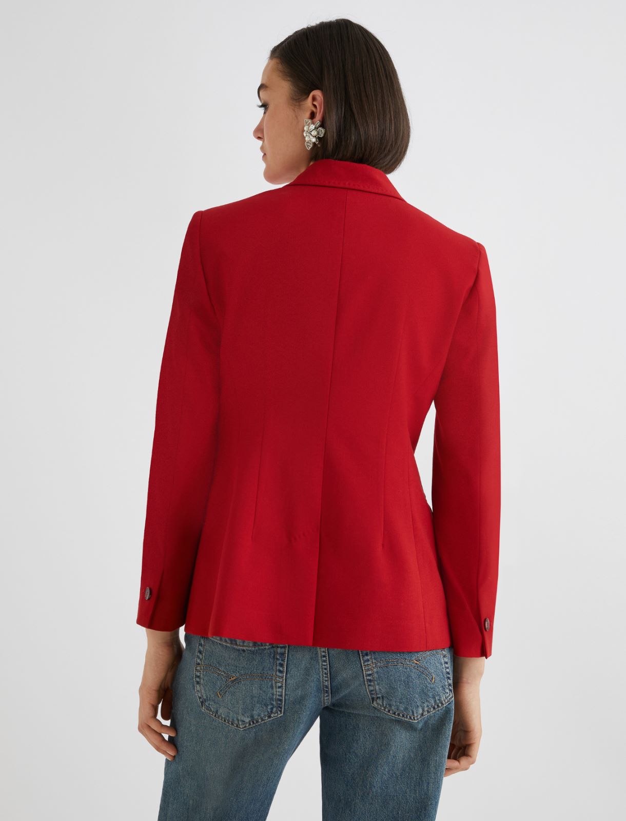 Mini-robe avec poches - ROUGE - Marella - 3