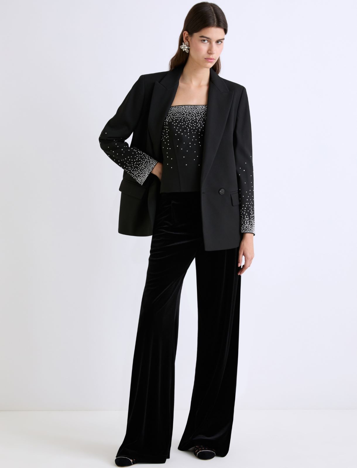Robe en maille mérinos - NOIR - Marella - 2