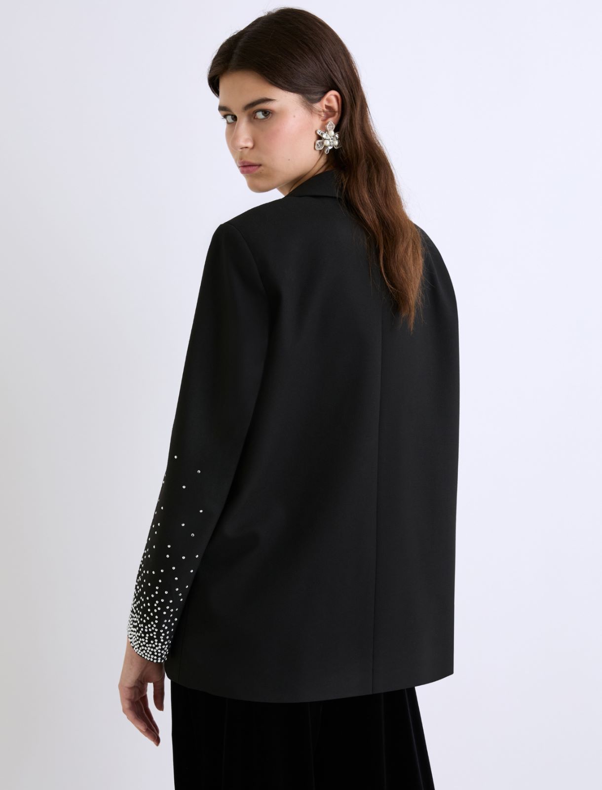 Robe en maille mérinos - NOIR - Marella - 3